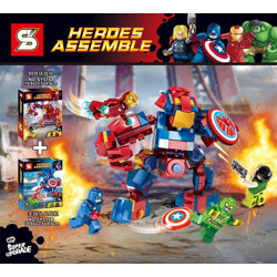 SY SY516B Iron Man fighter, Captain America fighter combined robot