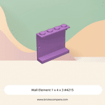 Wall Element 1 x 4 x 3 #4215 - 324-Medium Lavender