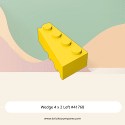 Wedge 4 x 2 Left #41768 - 24-Yellow