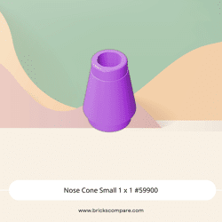 Nose Cone Small 1 x 1 #59900 - 324-Medium Lavender