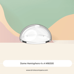 Dome Hemisphere 4 x 4 #86500 - 40-Trans-Clear