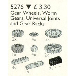 Lego 5229 Gears, worm snails and racks, universal knots