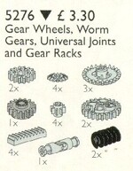 Lego 5229 Gears, worm snails and racks, universal knots
