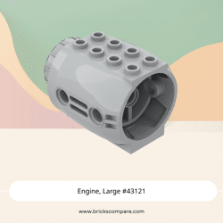 Engine, Large #43121 - 194-Light Bluish Gray