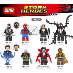 XINH 968 8 minifigures: Super Heroes
