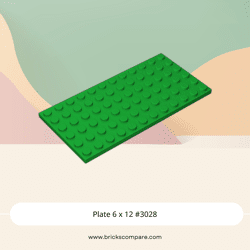 Plate 6 x 12 #3028 - 28-Green