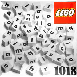 Lego 1017 Lowercase Letter Bricks