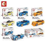 SEMBO 607056 Famous Car Mobilization: Lotus Exige R-GT Rally Racing Cars