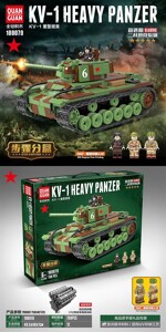 QUANGUAN 100070 WWII Tank: KV-1 Heavy Tank