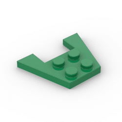 Wedge Plate 3 x 4 without Stud Notches #4859 - 28-Green