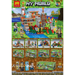 LELE 33267-3 Minecraft: Nyano Village 4in1
