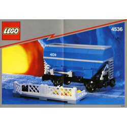 Lego 4536 Blue bottom-unloading carrier