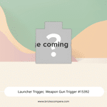 Launcher Trigger, Weapon Gun Trigger #15392 - 194-Light Bluish Gray