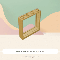 Door Frame 1 x 4 x 4 (Lift) #6154 - 5-Tan