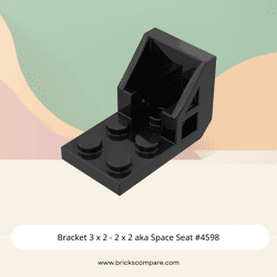 Bracket 3 x 2 - 2 x 2 aka Space Seat #4598 - 26-Black