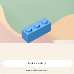Brick 1 x 3 #3622 - 102-Medium Blue