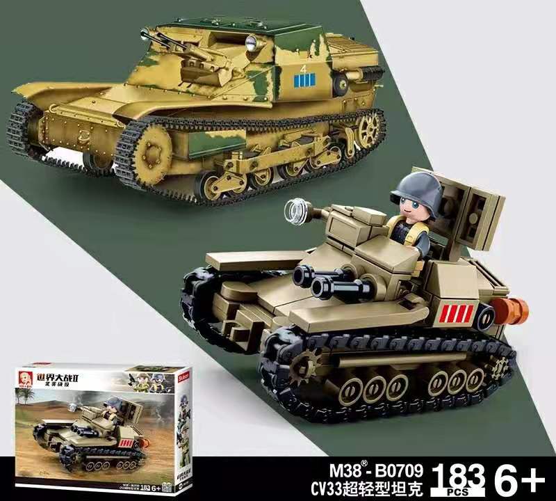 Sluban Military Armored Vehicles Heavy Tank Fighter - LEPIN LEPIN