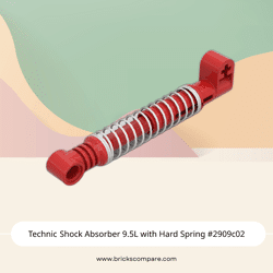 Technic Shock Absorber 9.5L with Hard Spring #2909c02 - 21-Red