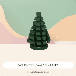 Plant, Pine Tree - Small 2 x 2 x 4 #2435 - 141-Dark Green