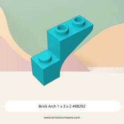 Brick Arch 1 x 3 x 2 #88292 - 322-Medium Azure