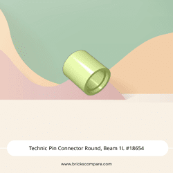 Technic Pin Connector Round, Beam 1L #18654 - 326-Yellowish Green