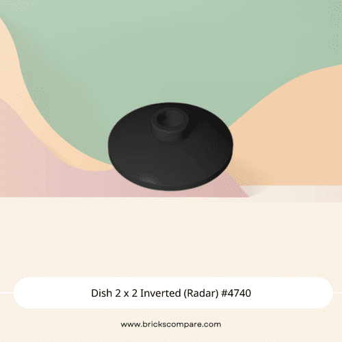 Dish 2 x 2 Inverted (Radar) #4740 - 26-Black