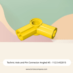 Technic Axle and Pin Connector Angled #5 - 112.5 #32015 - 24-Yellow