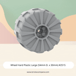 Wheel Hard Plastic Large (54mm D. x 30mm) #2515 - 194-Light Bluish Gray