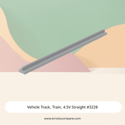 Vehicle Track, Train, 4.5V Straight #3228 - 194-Light Bluish Gray