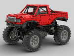 Rebrickable MOC-26278 Automatic differential lock monster truck