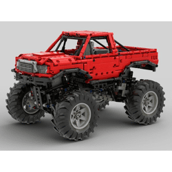 Rebrickable MOC-26278 Automatic differential lock monster truck