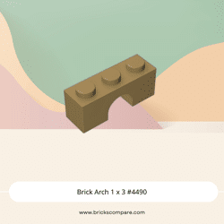 Brick Arch 1 x 3 #4490 - 138-Dark Tan