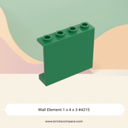 Wall Element 1 x 4 x 3 #4215 - 28-Green