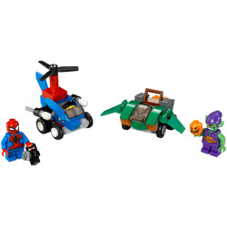 LEPIN 07036 Mini Chariot: Spider-Man vs. Green Demon