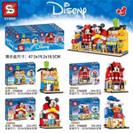 SY SY6800C Disney Street View Building 4 high-flying beach tool stores, Minnie jewelry store, Mickey Game House, Donald Duck Bar