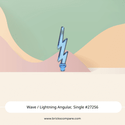 Wave / Lightning Angular, Single #27256 - 43-Trans-Dark Blue