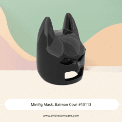 Minifig Mask, Batman Cowl #10113 - 26-Black