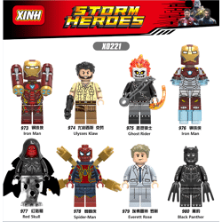 XINH 974 8 minifigures: Super Heroes