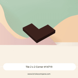 Tile 2 x 2 Corner #14719 - 308-Dark Brown