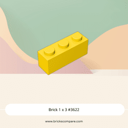 Brick 1 x 3 #3622 - 24-Yellow