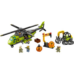 LEPIN 02004 Volcano Adventure Transport Helicopter