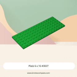 Plate 6 x 16 #3027 - 28-Green