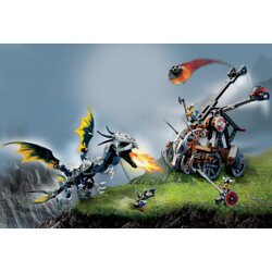 Lego 7021 Vikings: Vikings stonethrowr and a flying dragon