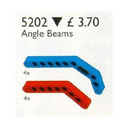 Lego 5202 Angle Beams, Red and Blue