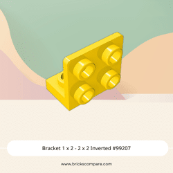 Bracket 1 x 2 - 2 x 2 Inverted #99207  - 24-Yellow