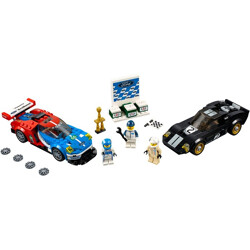 Lego 75881 2016 Ford GT with 1966 Ford GT40