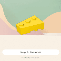 Wedge 3 x 2 Left #6565 - 24-Yellow