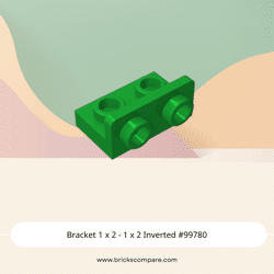 Bracket 1 x 2 - 1 x 2 Inverted #99780  - 28-Green