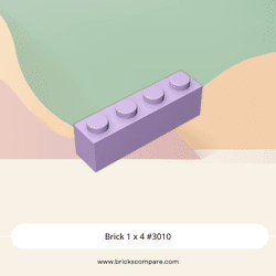 Brick 1 x 4 #3010 - 325-Lavender