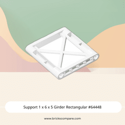 Support 1 x 6 x 5 Girder Rectangular #64448 - 1-White